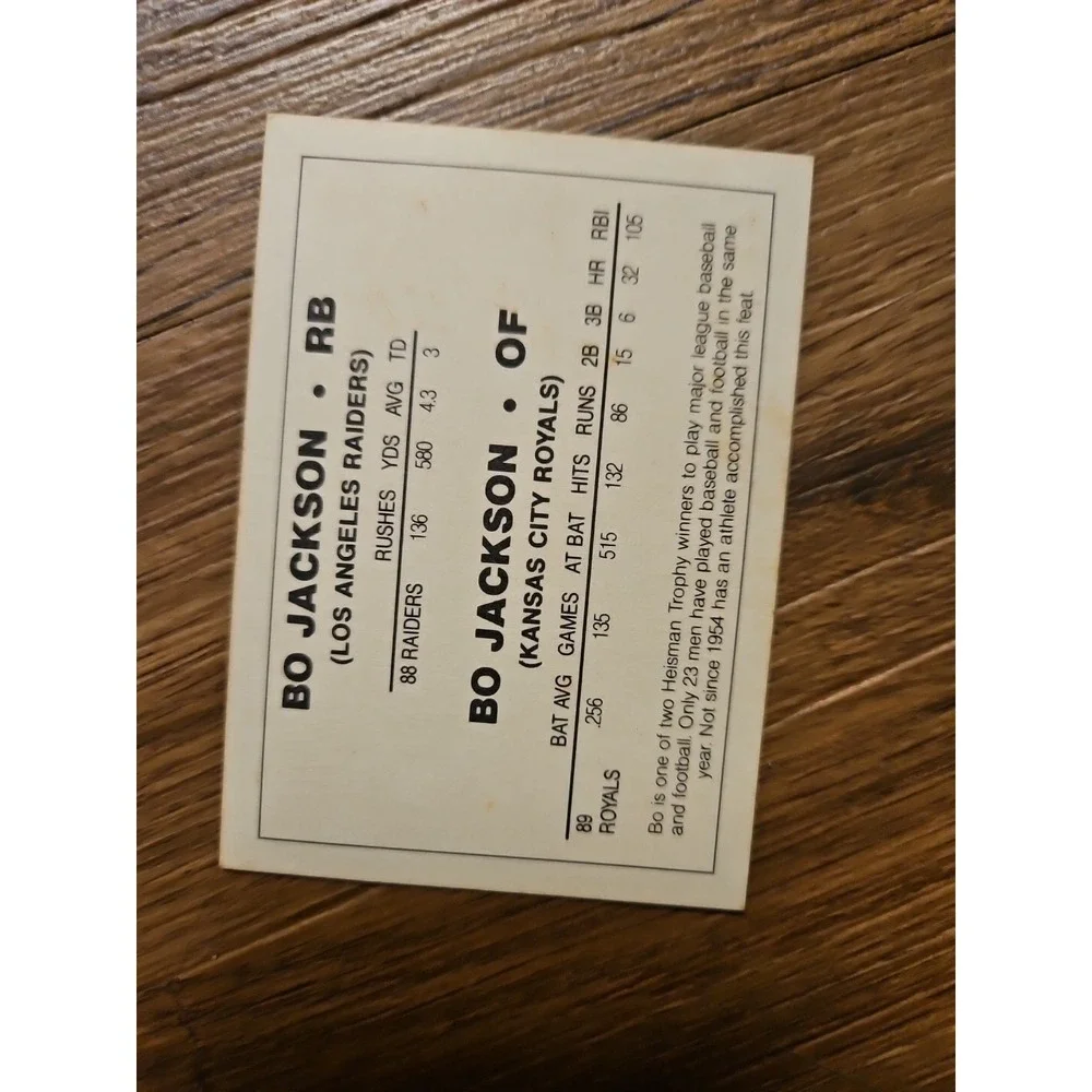 Oddball Promo: 1990 Dual Sport Blue Border Bo Jackson #NNO